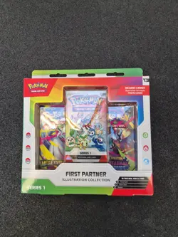 Pokemon TCG First Partner Illustration Collection Box Sealed In Hand - Image 1