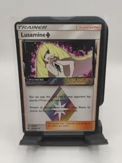 Lusamine ◇ 182/214 Prism Star Rare Lost Thunder Pokemon Holo - Image 1