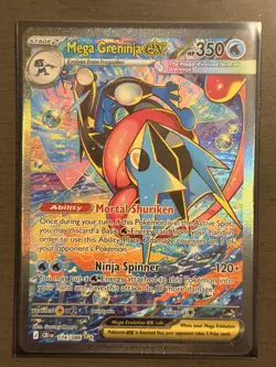 Nintendo Pokemon TCG Mega Greninja EX 116/086 BREAKpoint Full Art Holo ENG - Image 1