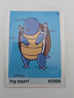 Pookiemoot Big Squirt (Blastoise) #0009- Gen 1 Fan Art - Pokemon - Image 1