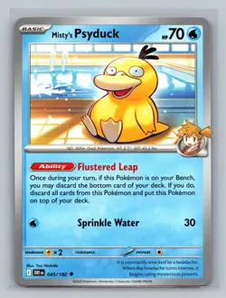 Pokemon TCG #045/182 Misty's Psyduck SV10: Destined Rivals Normal Near Mint - Image 1