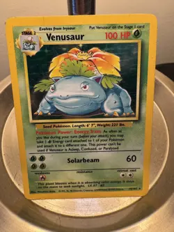 Pokemon TCG Venusaur Base Set 15/102 Holo 1999-2000 Wizards Base Set... - Image 1