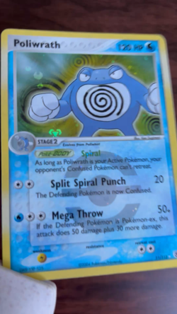 Poliwrath 11/112 HOLO Pokemon card 120 HP - LP - Image 2