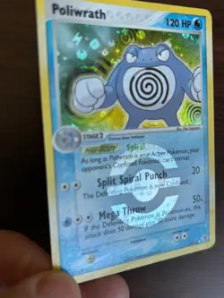 Poliwrath 11/112 HOLO Pokemon card 120 HP - LP - Image 4