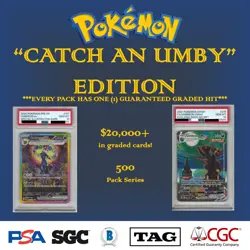Pokemon Graded Mystery Hit Pack - Umbreon 161/215/217---Mew/Pikachu/Drowzee ++ - Image 1