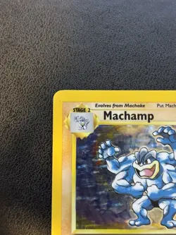 Pokemon TCG Machamp 8/102 Base Set Holo Rare 1st Edition LP/MP - Image 3