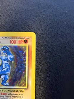 Pokemon TCG Machamp 8/102 Base Set Holo Rare 1st Edition LP/MP - Image 5
