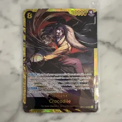 Bandai One Piece Card Game Crocodile OP14-120 Full Art Foil Special NM - Image 1