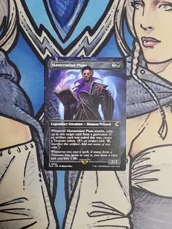 1x Mastermind Plum Borderless - NM/M CLU MTG Magic the Gathering - Image 1