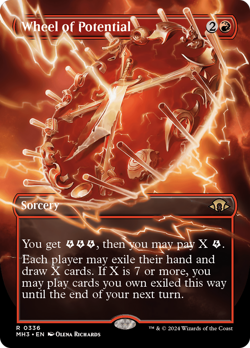Wheel of Potential (Borderless) [Modern Horizons 3] Magic MTG - Image 1