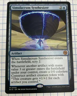 Simulacrum Synthesizer - Big Score (BIG) #6 Pack Fresh MTG Outlaws Thunder Junc - Image 1