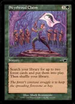 MTG Skyshroud Claim LP Light Play Battlebond [4298] - Image 1