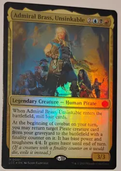 Admiral Brass, Unsinkable Commander: the Lost Caverns of Ixalan Foil - Image 1