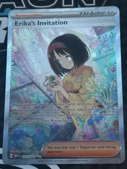 Pokemon TCG Erika's Invitation Sv 151 203/165 Holo Special ILLUSTRATION RARE SIR - Image 2