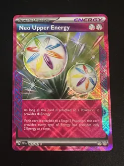 Neo Upper Energy 162/162 Pokemon Temporal Forces Ace Spec Holo NM - Image 1