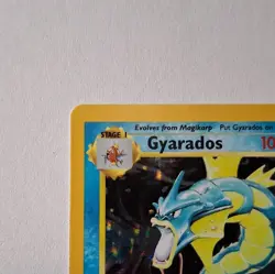 Pokemon Base Set Gyarados 6/102 Holo Rare 1999 100 HP Stage 1 English - Image 5