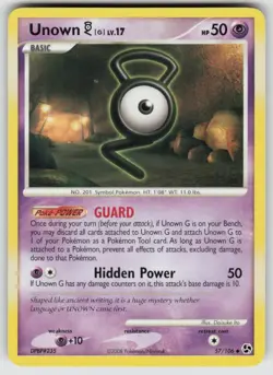 Unown [G] 57/106 Uncommon Great Encounters Pokemon Heavily Played - Image 1