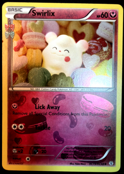 HOLO Swirlix RC19/RC32 - Yuka Morii Clay Art XY Generations Pokemon Card RC - Image 3
