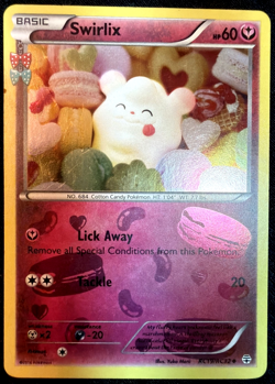 HOLO Swirlix RC19/RC32 - Yuka Morii Clay Art XY Generations Pokemon Card RC - Image 4