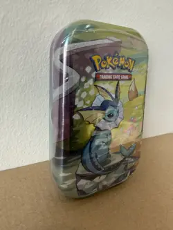 Pokemon TCG Scarlet & Violet Prismatic Evolutions Mini Tin Vaporeon BRAND NEW - Image 3