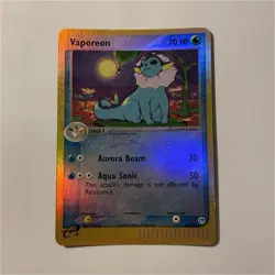 Pokemon TCG Vaporeon Sandstorm Reverse Holo Rare 25/100 70 HP Stage 1 2003 - Image 1