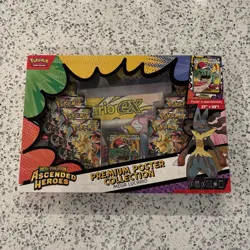 Pokemon TCG ME Ascended Heroes Premium Poster Collection Mega Lucario New Sealed - Image 1