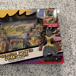 Pokemon TCG ME Ascended Heroes Premium Poster Collection Mega Lucario New Sealed - Image 4