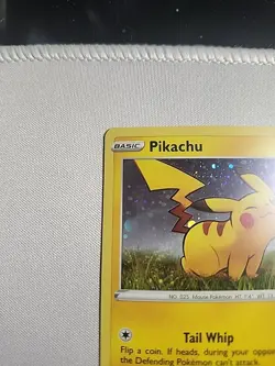 Pokemon TCG Pikachu Black Star Promo SWSH039 Cosmos Rare Holo FART * SWIRL * - Image 4