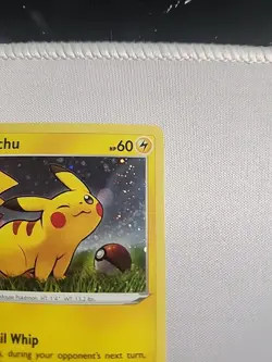Pokemon TCG Pikachu Black Star Promo SWSH039 Cosmos Rare Holo FART * SWIRL * - Image 5