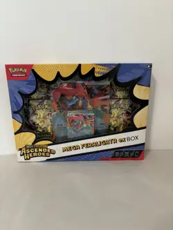 3 Pokemon TCG Ascended Heroes Mega ex Box Bundle Feraligatr Emboar Meganium New - Image 3
