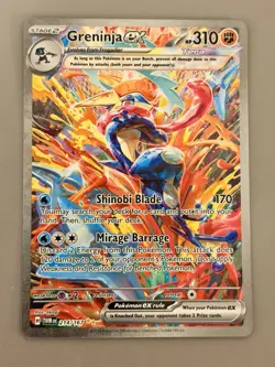 Greninja EX 214/167 Special Illustration Rare Twilight Masquerade Pokemon TCG NM - Image 5