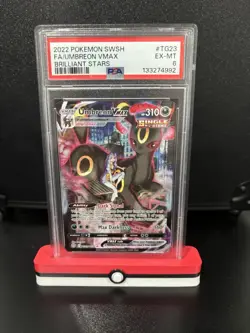 2022 Pokemon SWSH FA/UMBREON VMAX Brilliant Stars #TG23/TG30 PSA 6 - Image 1