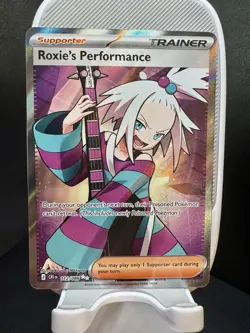 Pokemon TCG Roxie's Performance 112/086 Chaos Rising Full Art Holo - MINT - Image 1