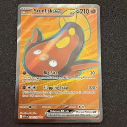 Stunfisk ex 252/217 Ultra Rare ME: Ascended Heroes Pokemon NM - Image 1
