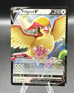 Pidgeot V 137/196 Ultra Rare Pokemon Sword & Shield Lost Origin - Image 3
