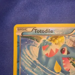 Pokemon TCG XY Phantom Forces Totodile 15/119 Reverse Holo 60HP Fury Strikes - Image 2