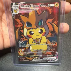 Pokemon MCharizard-Y Pikachu Vcos Full Art Holo Cosmax - Image 1