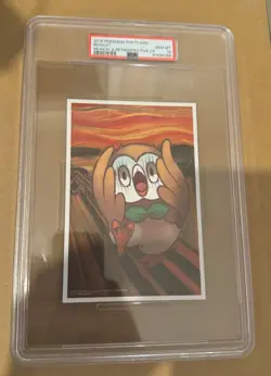 Pokemon PSA 10 Rowlet Scream Munch: A Retrospective (SUPER LOW POP) POSTCARD - Image 1