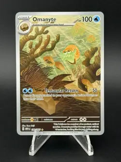 Pokemon Omanyte Illustration Rare SV: Scarlet & Violet 151 180/165 LP - Image 1