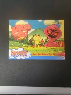 Topps Pokemon Pikachu's Vacation Blue Label Rest and Relaxation 49 NM Vintage - Image 1