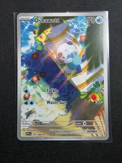 Pokemon Oshawott Illustration Rare Holo 105/086 Sv: White Flare Basic 70 HP EN - Image 2