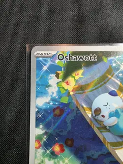 Pokemon Oshawott Illustration Rare Holo 105/086 Sv: White Flare Basic 70 HP EN - Image 3
