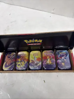 Pokemon TCG: Kanto Power Mini Tins Box SPANISH 5 tins XY Evolutions Sun & Moon - Image 2