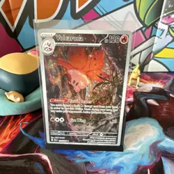 Pokemon Volcarona 120 HP Torrid Scales SV Black Star Promo SVP021 Fire Wing - Image 1