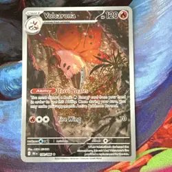 Pokemon Volcarona 120 HP Torrid Scales SV Black Star Promo SVP021 Fire Wing - Image 3