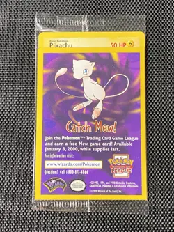 [SEALED] Pikachu #4 WB Movie Promo 1999 Pokemon WOTC Black Star Promo NM - Image 1