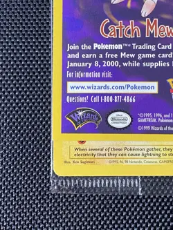 [SEALED] Pikachu #4 WB Movie Promo 1999 Pokemon WOTC Black Star Promo NM - Image 5