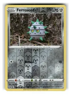 Ferroseed 130/202 Common Sword & Shield Pokemon Reverse Holo Near Mint - Image 1