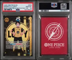 One Piece Promo ST13-003 Monkey D Luffy BVB X One Piece Match Day '25 PSA 10 - Image 3