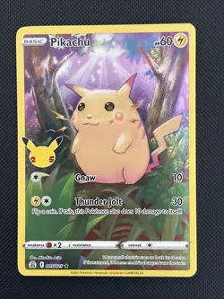 Pikachu 005/025 Holo: Celebrations Pokemon Card TGC B - Image 1